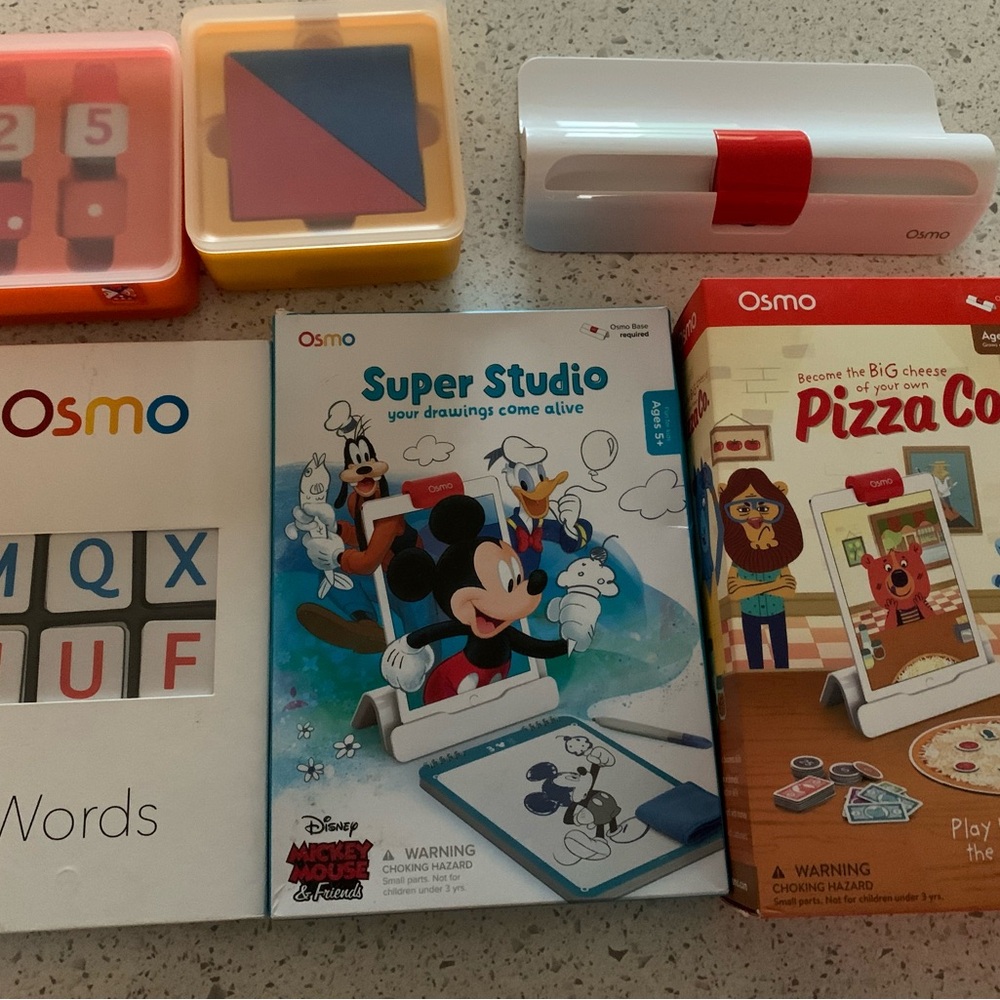 Osmo Disney Super Studio & Pizza Co. Learning Set - Red, Blue, White